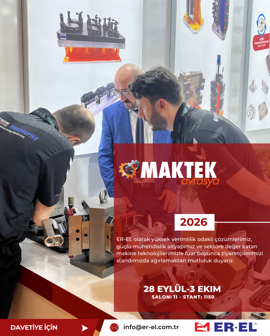 MAKTEK AVRASYA Fuarında standımıza davetlisiniz.